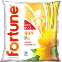Fortune Sunlite Refined Sunflower Oil Pouch  (500 ml)