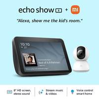 Rs.1000 Coupon - All New Echo Show 8-2nd Gen (Black) combo with Mi Camera