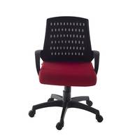Da URBAN® Boom 02 Mid Back Mesh Revolving Chair with Wheels (Black) (1 Pc)