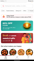 Zomato delivery at Rs 9 flat on Diwali season