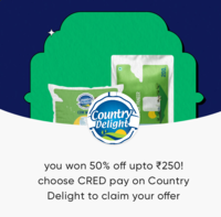 50% off on Country Delight with Cred