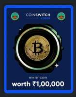 Cred Coinswitch Jackpot : Chance to Win Bitcoin Worth Rs.1,00,000 (Getting code worth Rs.100)