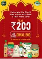 Zandu Care Flat Rs.200 off above Rs.499