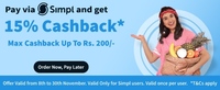 Jiomart get 15% cashback upto 200 via Simpl