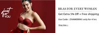 Get Extra 5% Off on Bra (Till 5 PM)