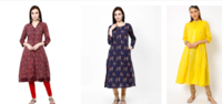 Ajio Totally Crazy Deals : Flat 70% off on Kurtas Biba, Rangriti , W & More 