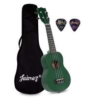 JUAREZ 21" UKULELE JRZ21UK/BL, GREEN (JRZ21UK/GR)