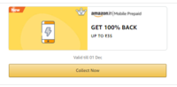 (USER Specific) GET 100% BACK UP TO ₹35 ON Mobile Prepaid Recharge 