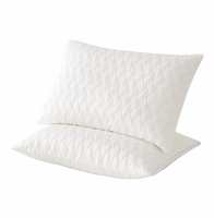 PumPum Knitted Pillow Cover Protectors Breathable for Sleeping,Machine Washable Zippered Pillow Case Cover (17"x27") ,Set of 2

