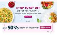 Amazon Food - Get 50% back up to ₹100 for minimum order of ₹150