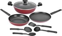 Renberg Orchid Cookware Set  (Aluminium, 8 - Piece)