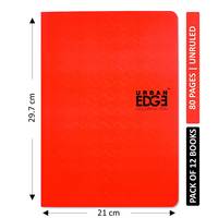 Urban Edge A4 size Notebook 80 Pages - Unruled (Pack of 12)