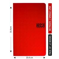 Urban Edge Long Notebook 80 Pages - Single Line (Pack of 12) @ 178.20