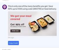 Magicpin 90% off on food delivery on select restaurants (user specific)