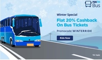 Paytm - Get FLAT 20% cashback upto Rs.100 on Bus Ticket Booking