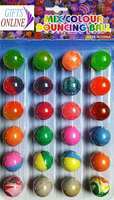 Gifts Online Colorful Bouncing Balls Stress Reliever - Birthday Return Gift for Kids (Pack of 24)