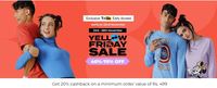 Yellow Friday Sale on Bewakoof (23-28 Nov) - Get  Upto 70% off + 20% Cashback 