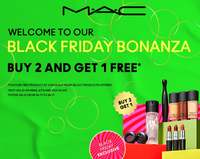 M.A.C. Cosmetics Black Friday Sale : Buy 2, Get 1 Free (24th - 26th Nov)