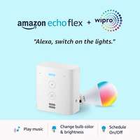 Rs.1499 Coupon - Echo Flex bundle with Wipro 12W LED smart color bulb
