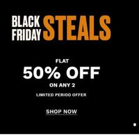 Thebodyshop Black Friday Steal : Get Flat 50% off on Buying 2 Products 