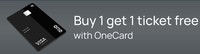 Bookmyshow :- Buy One ticket and Get One Free upto INR 200 with OneCard
