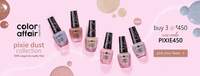 Color Affair Nail Polish Pixie Dust Collection Buy 3 At Rs.450