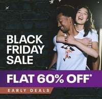 Reebok Black Friday Sale Flat 60% off + Extra 10% off on prepaid orders of minimum cart value 1000