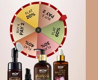 WOW Skin Science : BLACK FRIDAY SALE! Spin the Wheel to win Flat 60% off | Buy 3 For 2 & More Offers Valid Sitewide 