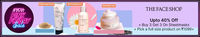 The Face Shop : Upto 40% off + Buy 3, Get 3 Free on sheet masks + pick a full size product on ₹1099+ 
