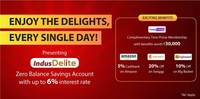 Open IndusDelite Zero Balance Savings account