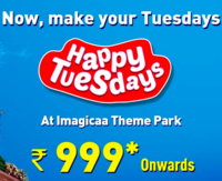 Imagicaa Happy Tuesdays : Pre-book Theme Park Tickets at ₹999 + GST