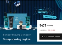 Bombay Shaving Company 3 Step Shaving Kit for Men using Cred