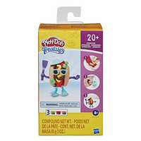 PLAY-DOH Treatsies Single Servings Hot Dog Character Tiny Food Toy Craft Kit with 3 Non-Toxic Cans