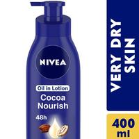 Nivea Cocoa Nourish Deep Moisture Serum Oil In Lotion for Very Dry Skin 400 ml