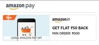 Amazon Act Broadband Bill payment  GET FLAT ₹50 BACK MIN ORDER: ₹500