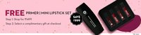 Free Primer/Lipstick Set worth ₹999 on a spend of ₹1499