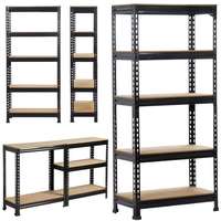 Coupon - Adjustable 5-Shelf Shelving Unit Storage Rack Heavy Duty Multipurpose Utility