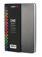 Papergrid Wiro Notebook - Single Line, 1 Subject, 21 X 14.8 cm, 160 Pages - Pack of 1