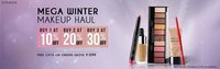 Mega Winter Makeup Haul - Buy 1 at 10% off, Buy 2 at 20% off, Buy 3 at 30% off + Free Gifts on orders above Rs.1299 