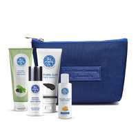 The Moms Co. Oily Skincare Kit I Balanced Care to Oily Skin I Remove Impurities I Tighten Pores I Oil Free Look I