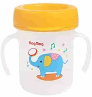 Pigeon Magmag Drinking Cup, White/Orange