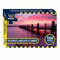 Webby The Bridge Landscape at Sunrise Jigsaw Puzzle, 500 Pieces