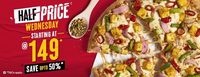 Super Value Wednesday Deal : 50% Off on Medium Pizzas