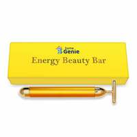Coupon - Home Genie Gold Energy Beauty Bar Electric Vibration Facial Massage Roller | Waterproof |