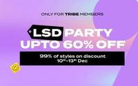 Bewakoof LSD Party Sale | 99% Styles on discount [10-13 Dec] | Join Tribe for FREE