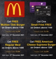 Rupay offers at McDonalds