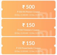 Mi.com Coupon - ₹500 Off on Mi Mobiles | ₹150 Off on Trimmers | ₹150 Off on Power Banks