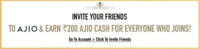 Ajio Refer & Earn ₹200 Ajio Cash for both
