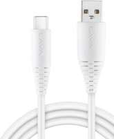 LAVA D3 Speed 1m USB Type C Cable (Compatible with Mobile, White, One Cable)