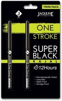 Jaquline USA One Stroke Twin Pack  (Super Black, 0.6 g)